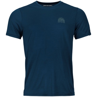 Ortovox 120 Cool Tec Mtn Stripe T-Shirt Deep Ocean Herren