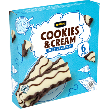 Jumbo Cookies & Cream 6 Stuks