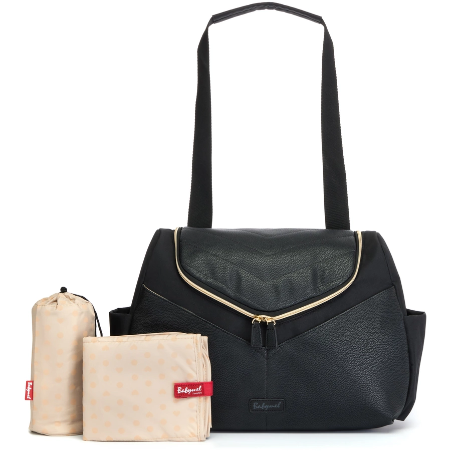 Babymel Wickelrucksack Pippa Vegan Leather Black