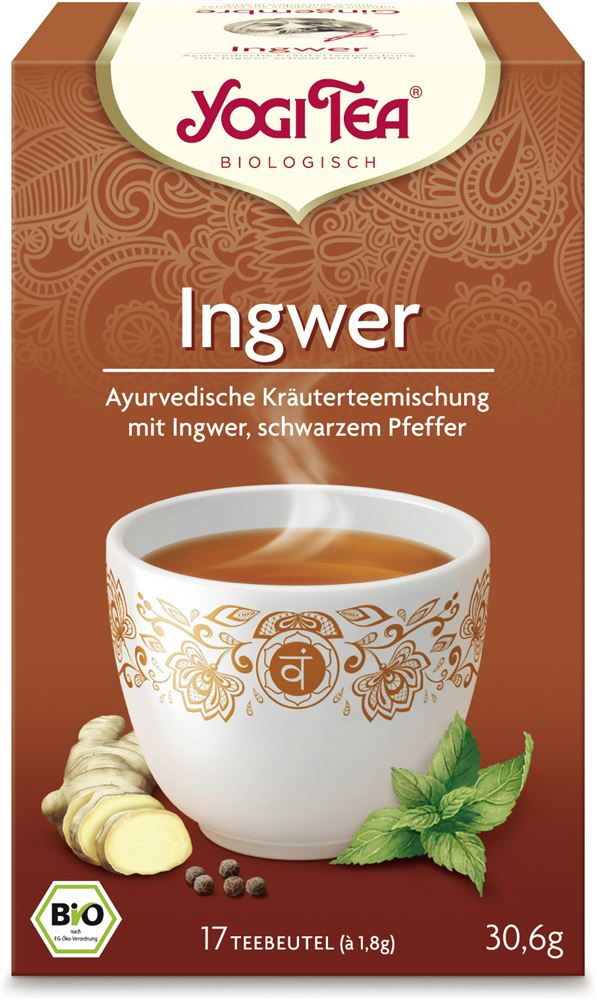 YOGI TEA Ingwer Tee<br>17 × 1.8 g, Beutel