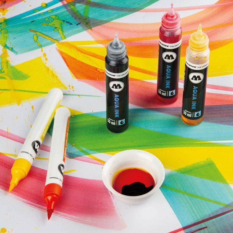 Molotow Aqua Color Brush Marker Basic Set 1