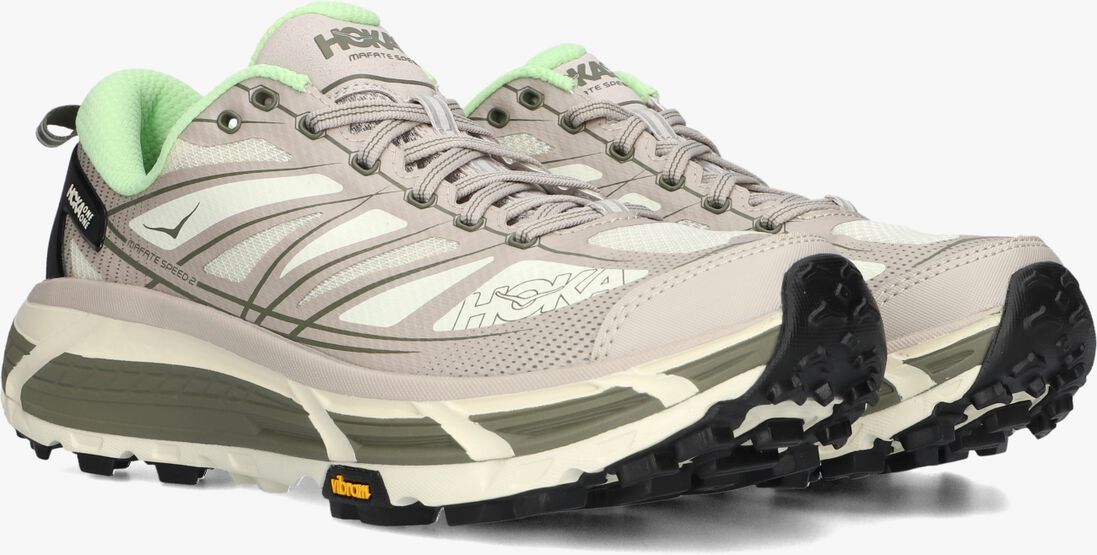 grijze hoka lage sneakers mafate speed 2