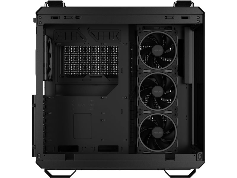 ASUS PC-Gehäuse TUF GAMING GT502 Horizon TG ARGB Schwarz Leistungsstarkes Midi-Tower-Gehäuse mit modularem Dual-Chamber-Design