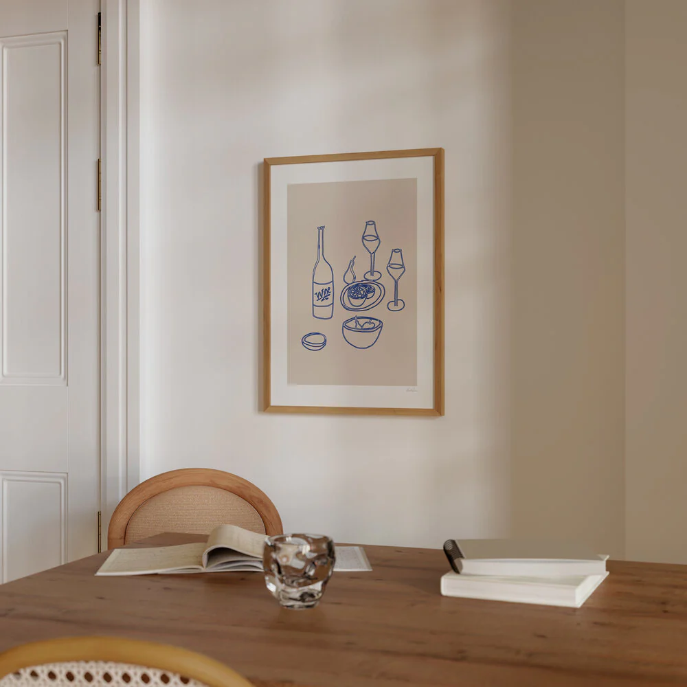 Poster & Frame  The Kitchen Collection plakat - Beige/blå