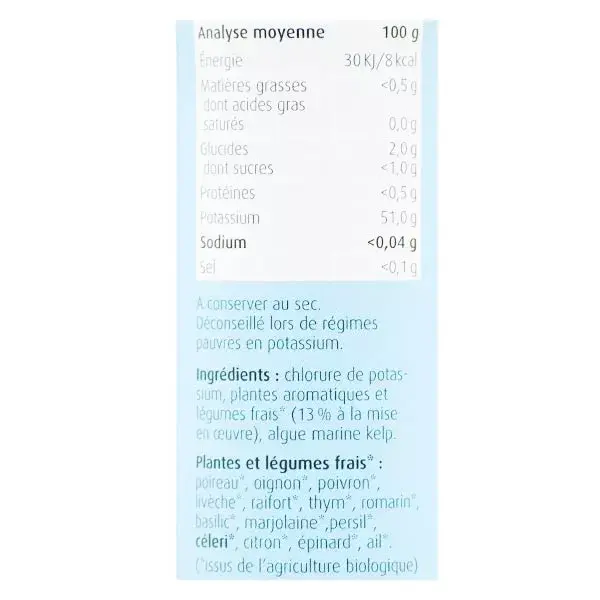 A.vogel Herbamare Diet Muito Baixo em Sódio Orgânico 125g