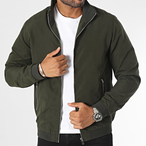 Veste Zippée Simon Harrington Vert Kaki