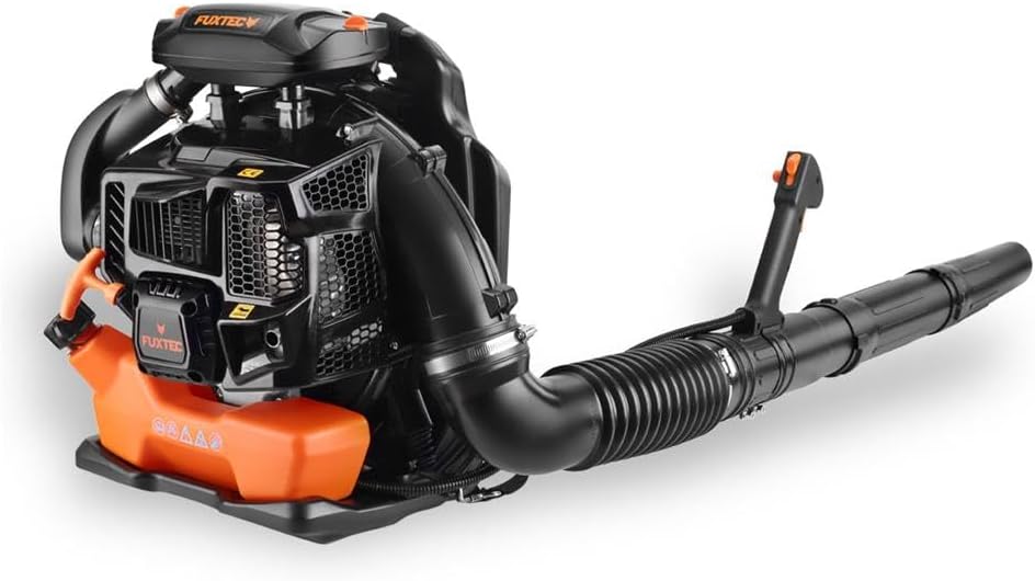 Fuxtec Benzin Laubbläser rückentragbar FX-LBP165T - 334 km/h - rückenschonend und tragbar für große Flächen - Rückenbläser, 2-Takt Blasgerät