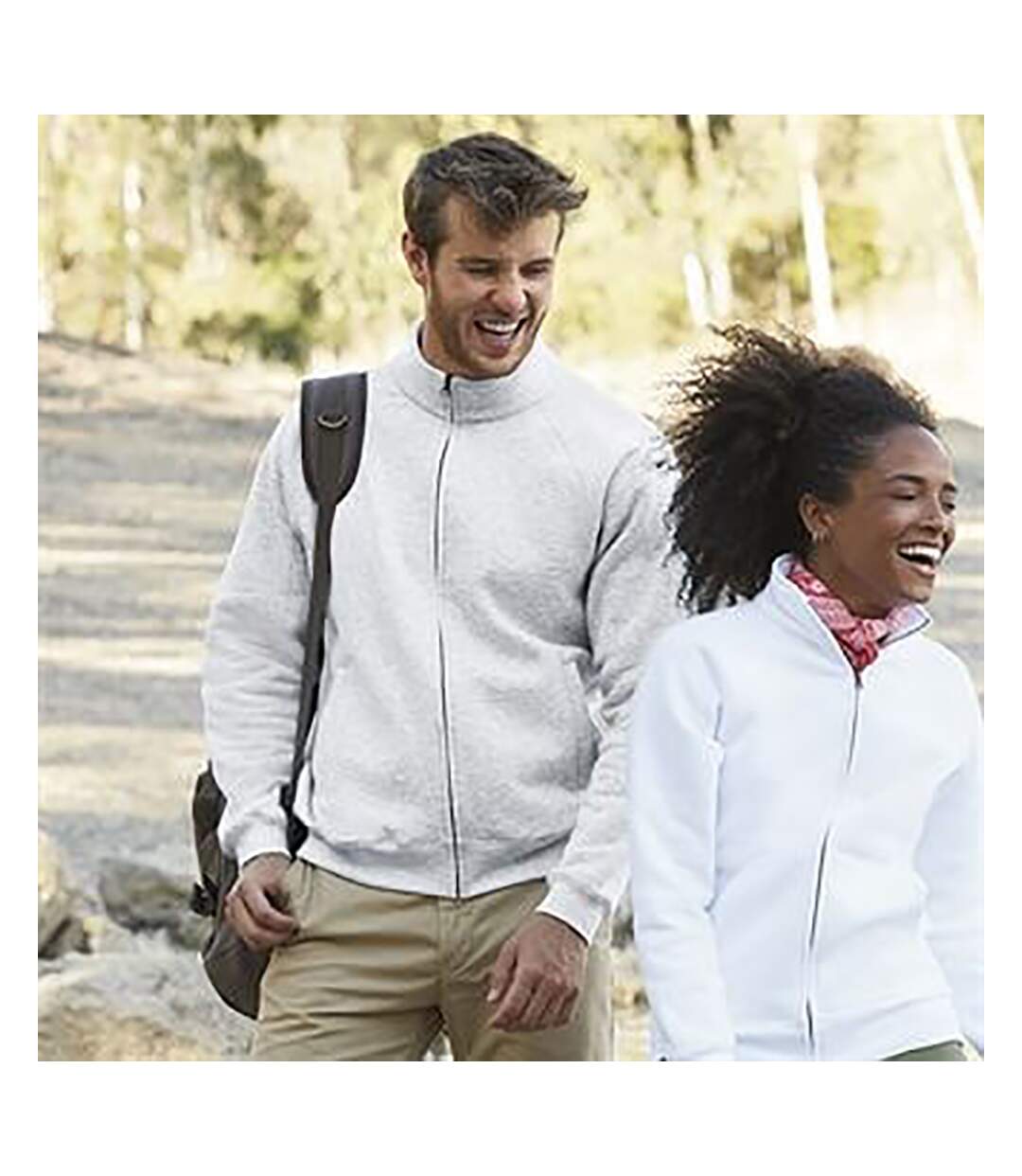 Fruit Of The Loom - Sweatshirt à fermeture zippée - Homme (Gris) - UTRW3165