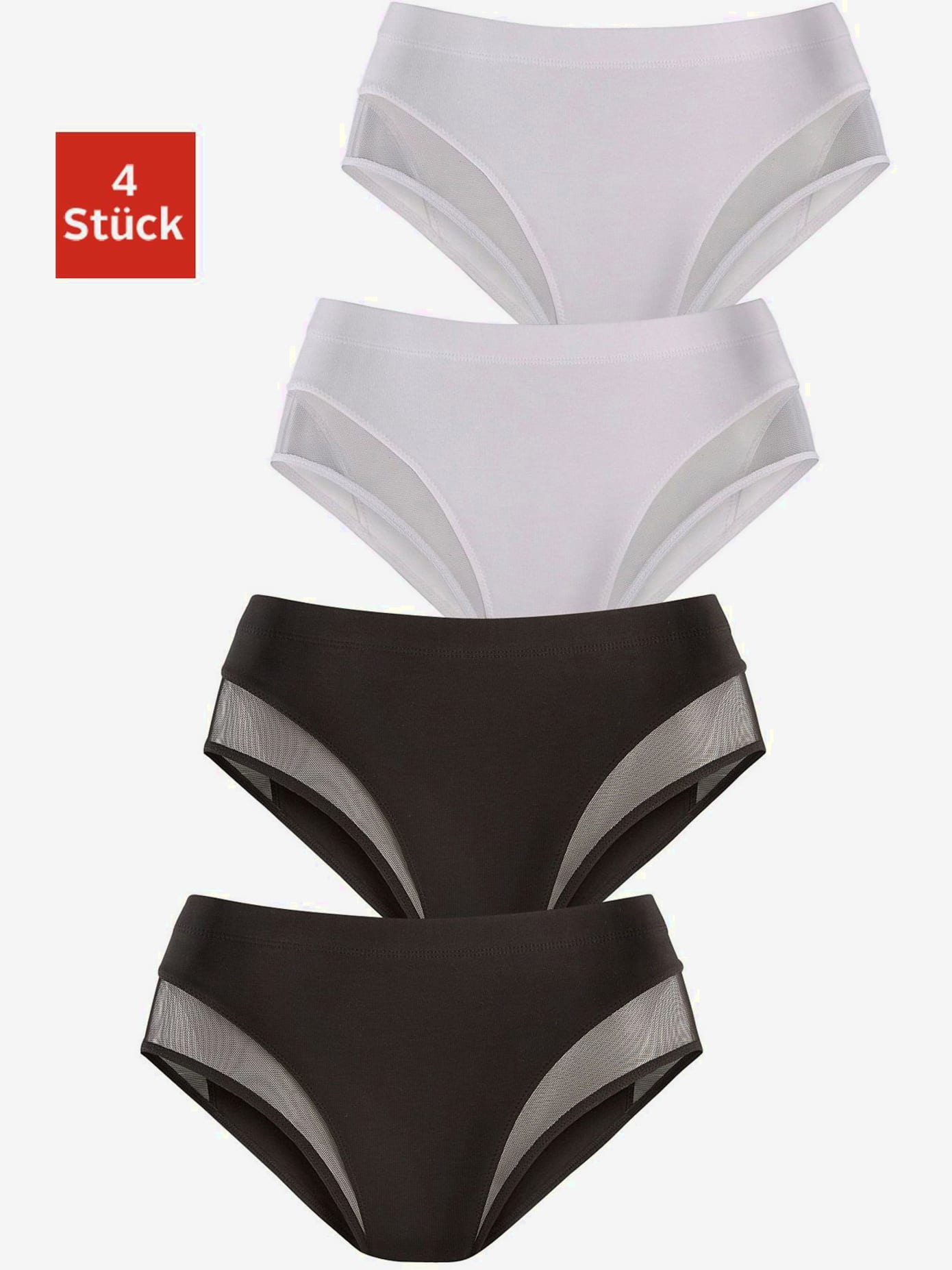 Slip gainant lot de 4 slips formants avec partie ventrale renforcée
