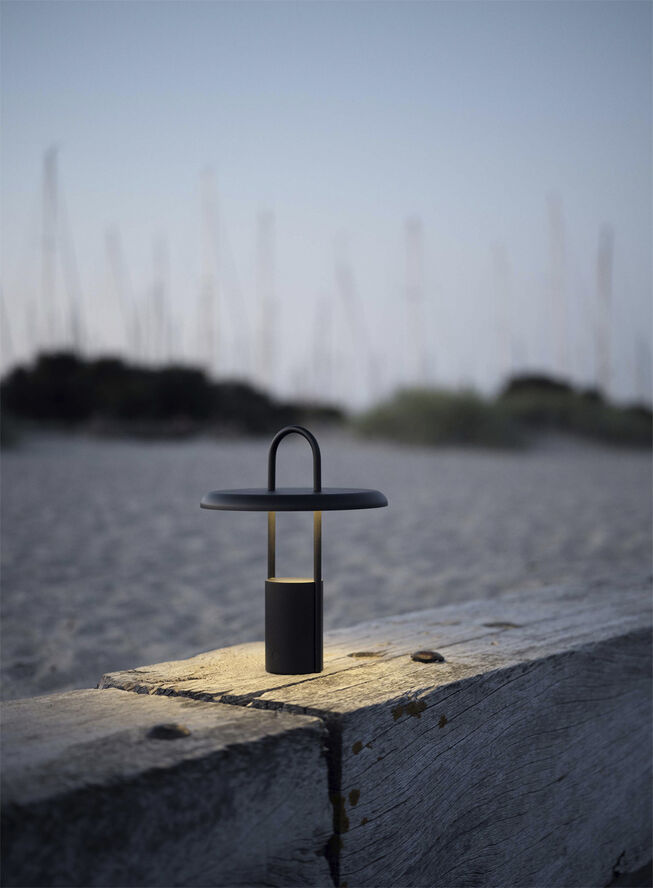Stelton Pier portable LED Table Lamp H25 Black