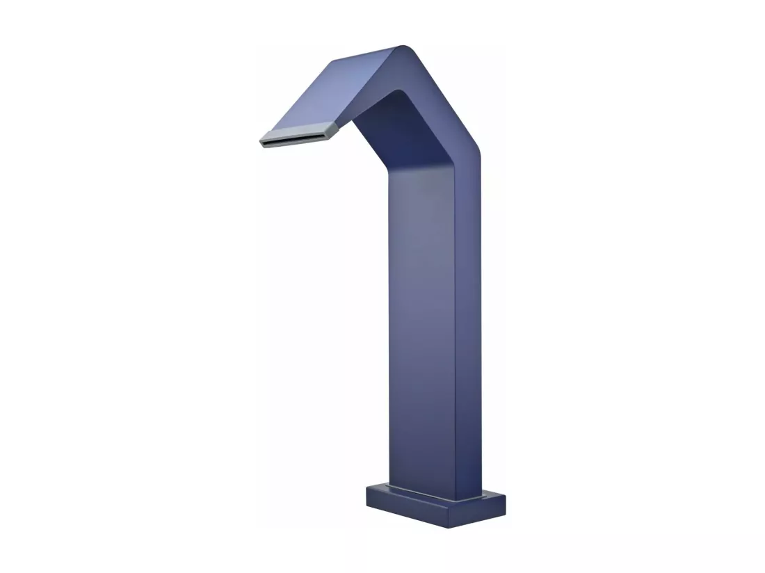 Cascade de piscine Niagara en Acier Inox.S316 Bleu Océan - Corps 150x55mm - H.54cm - Garantie 10 ans - POOL IMEX