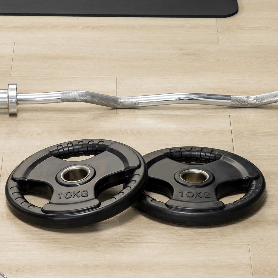 SPORTNOW Hantelscheibe mit 5 cm Bohrung schwarz