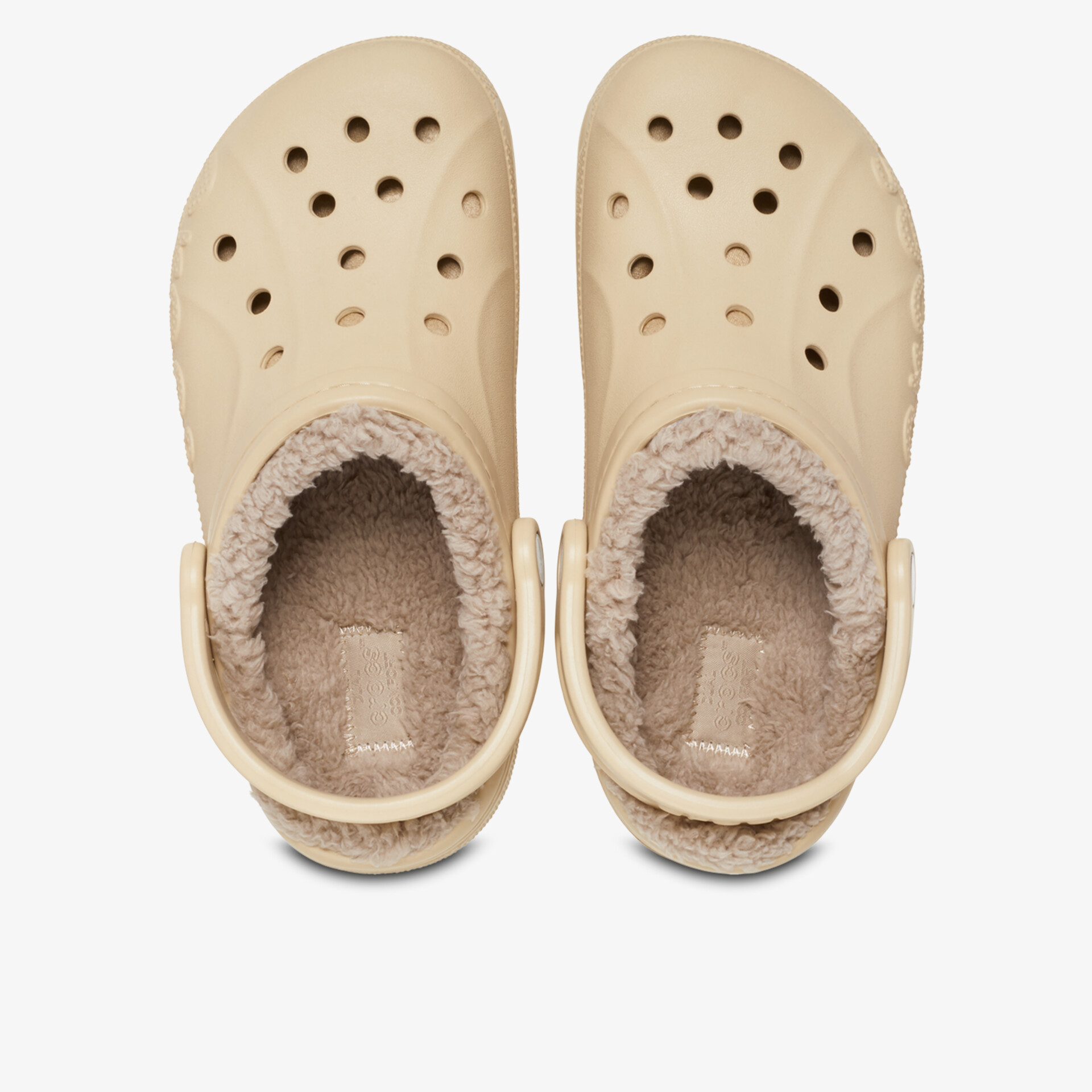 crocs BAYA LINED Damen Clogs beige