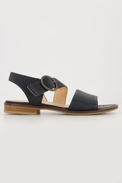 Leder-Sandaletten, Schnallen, Weite H