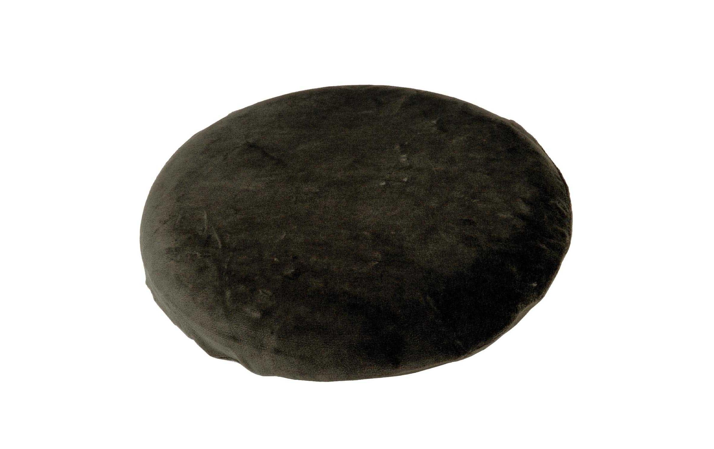 Kissenbezug Sitfit Velours Ø 33 cm, schwarzErsatzbezug für Sitfit Sitzkissen