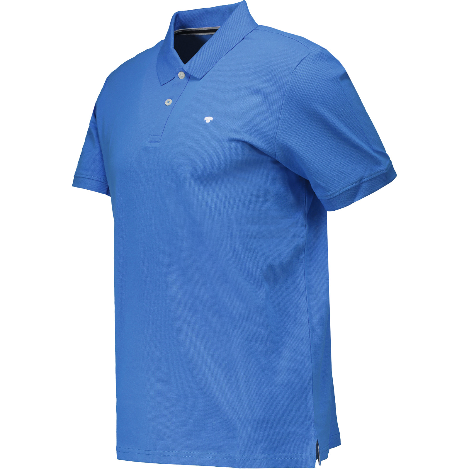 Tom Tailor Polo-Shirt Logo uni XXL, mittelblau