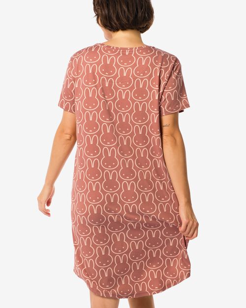 chemise de nuit femme Miffy  marron clair