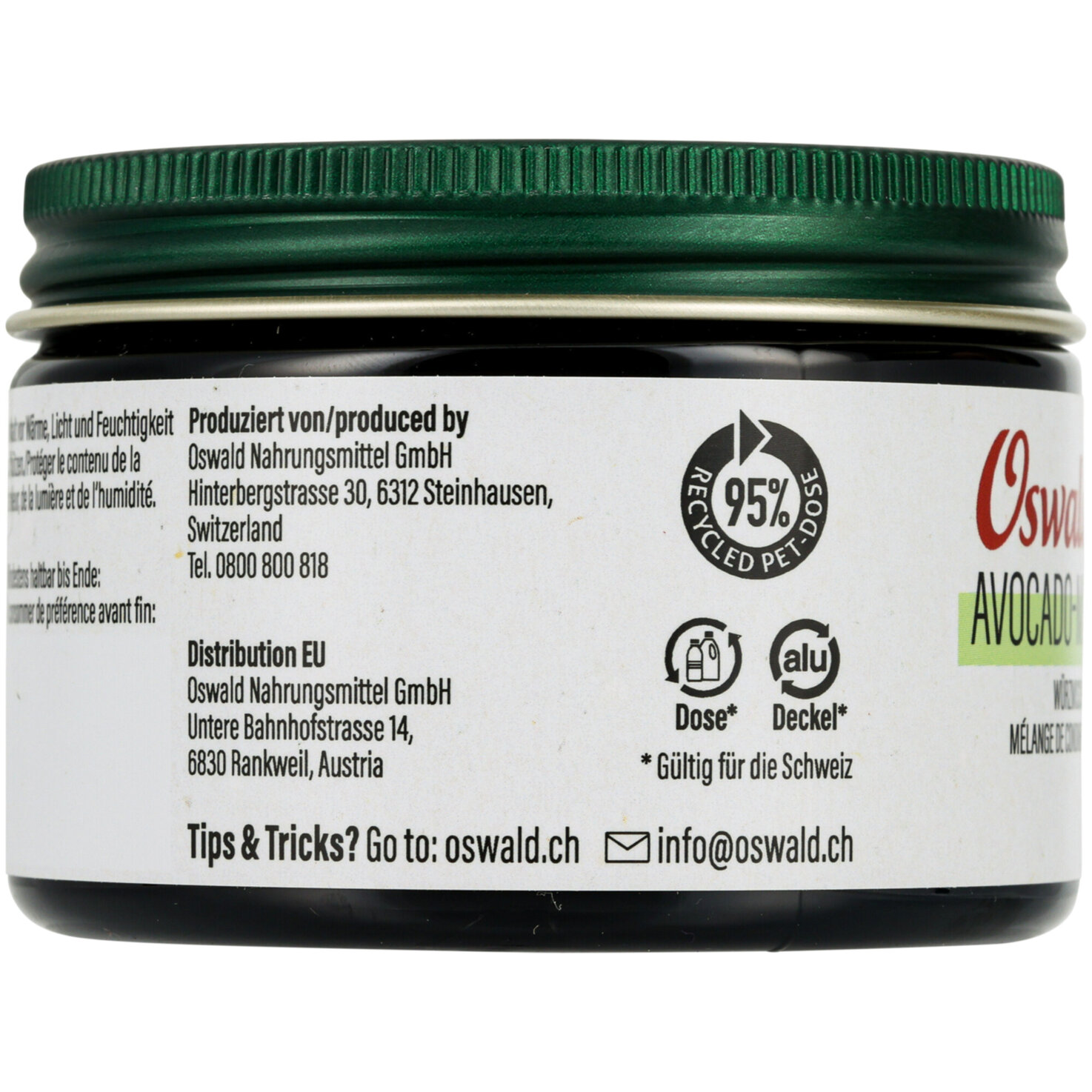 Oswald Naturschätze Würzmischung Avocado Mix