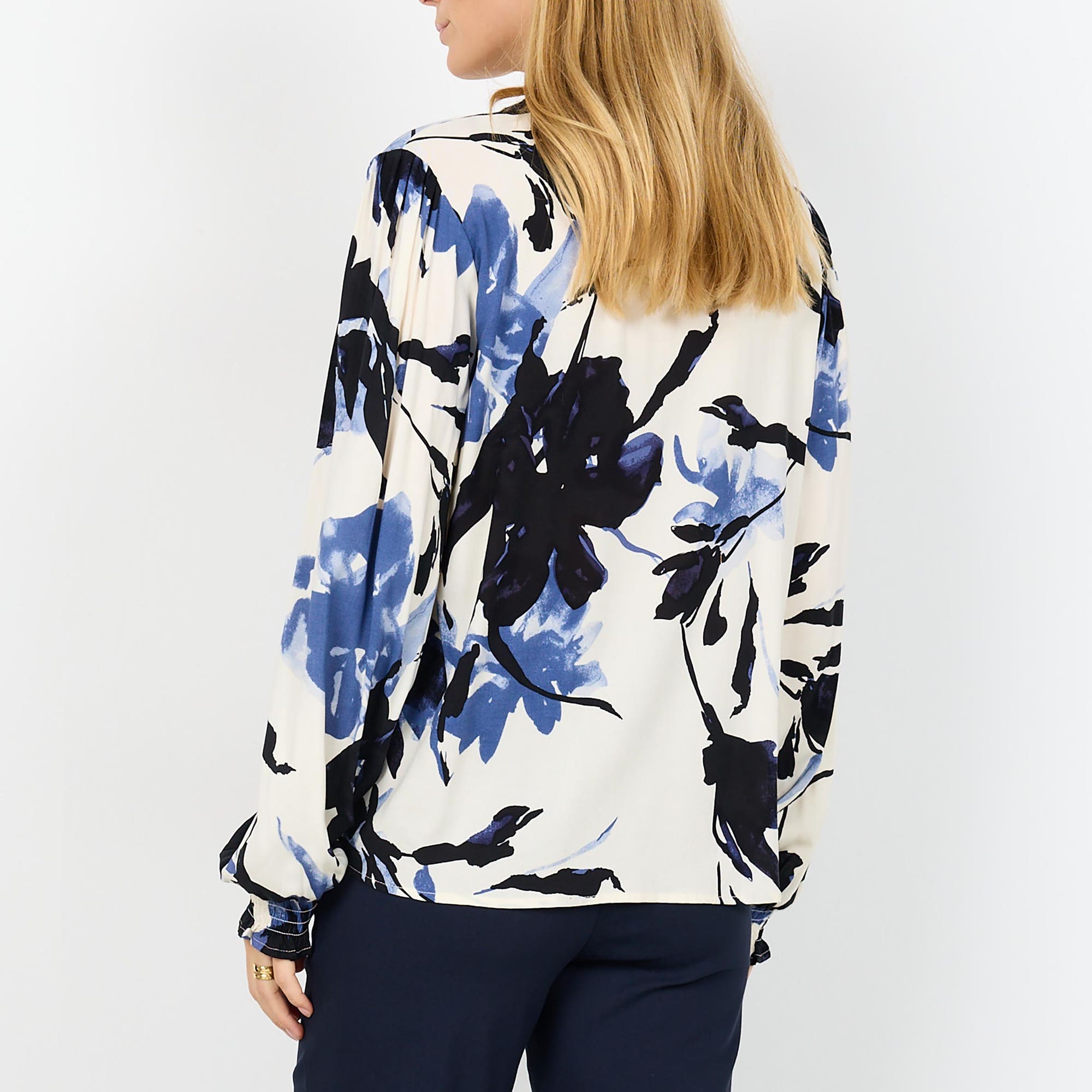 Blouse Femme bleu marine