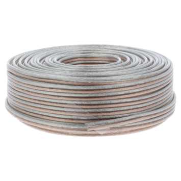 Q-Link luidsprekersnoer 2 x 1.5 mm 50 meter transparant