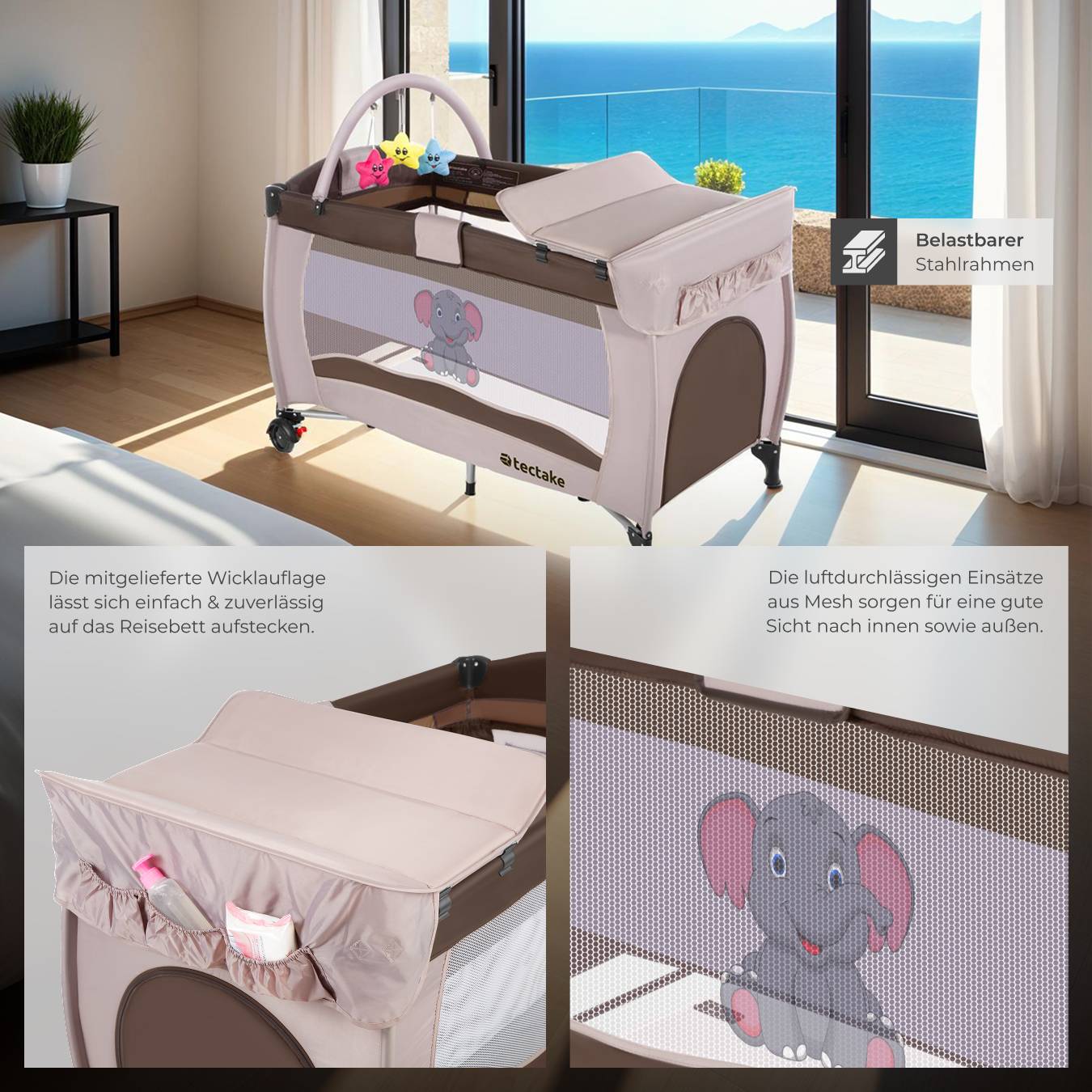 Kinder Reisebett Elefant