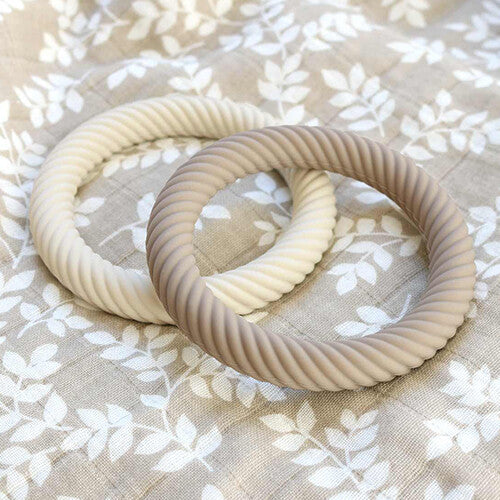 A little lovely company bijtring classic - mushroom cream - 2st