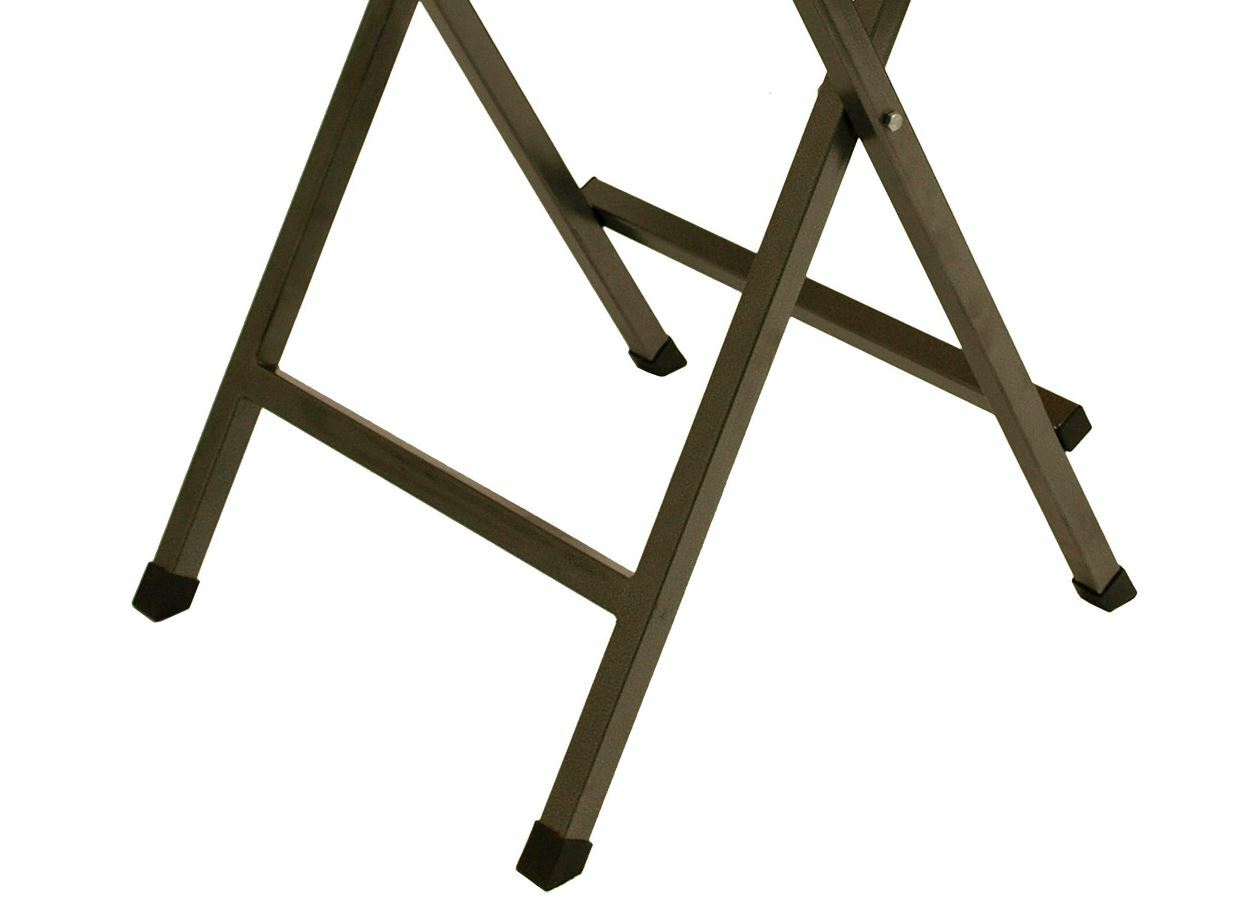 DEGAMO Stehtisch ZÜRICH 78x78cm quadratisch, Metall + Holz lackiert