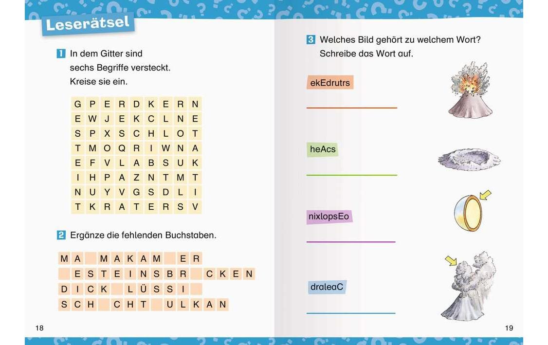 Kinder-Sachbuch WWW Erstleser: Vulkane Band 2Spielerisch lesen lernen