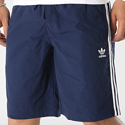 Short Jogging A Bandes HK7389 Bleu Marine