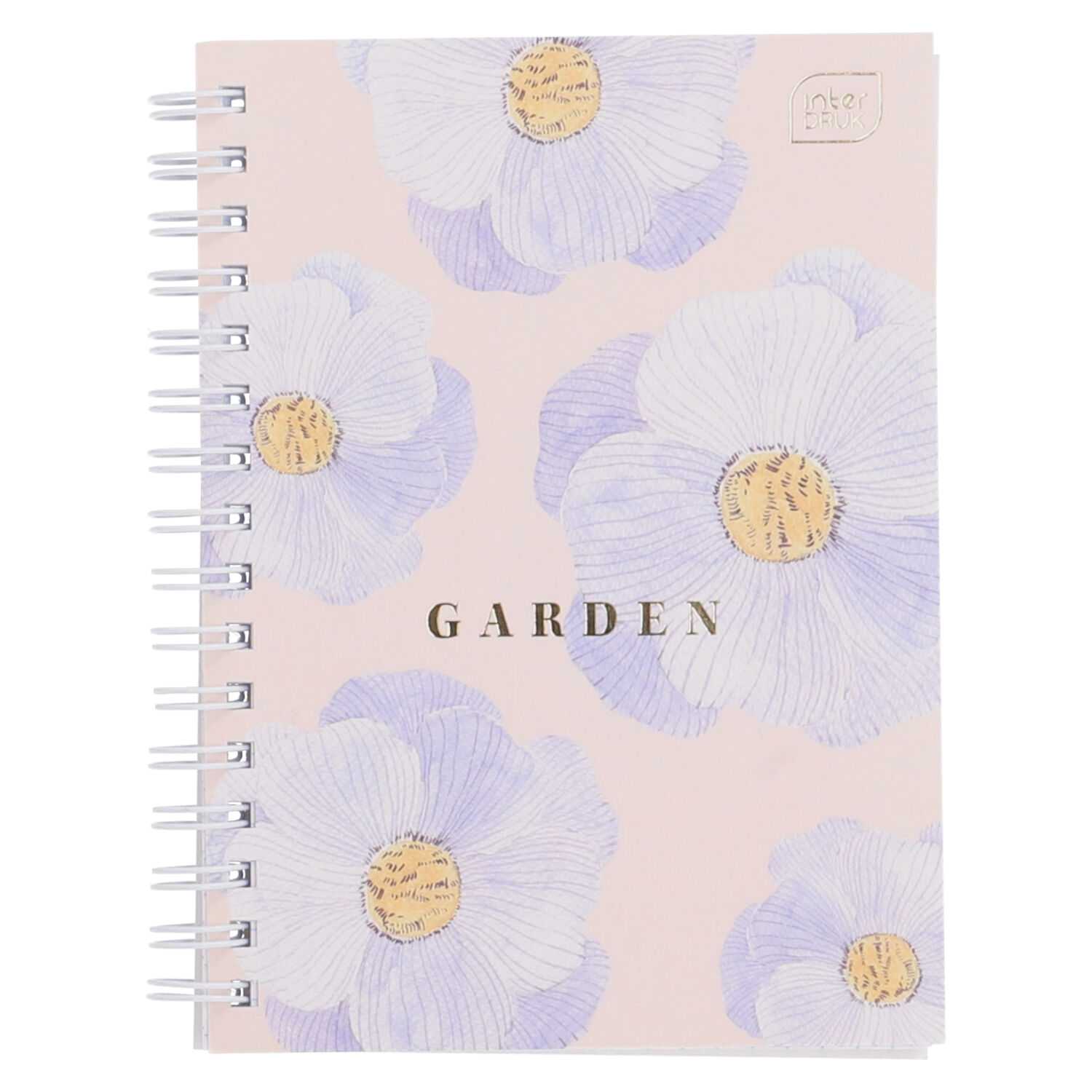 Spiralnotizbuch A6 80 Blatt kariert Garden