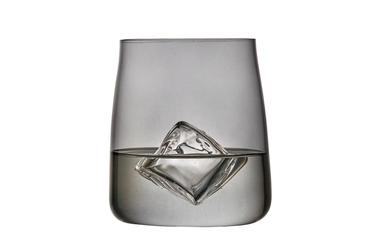 Trinkglas Zero Dunkelgrau, 6 Stück, 42 clWasserglas aus ultraklarem Kristallglas