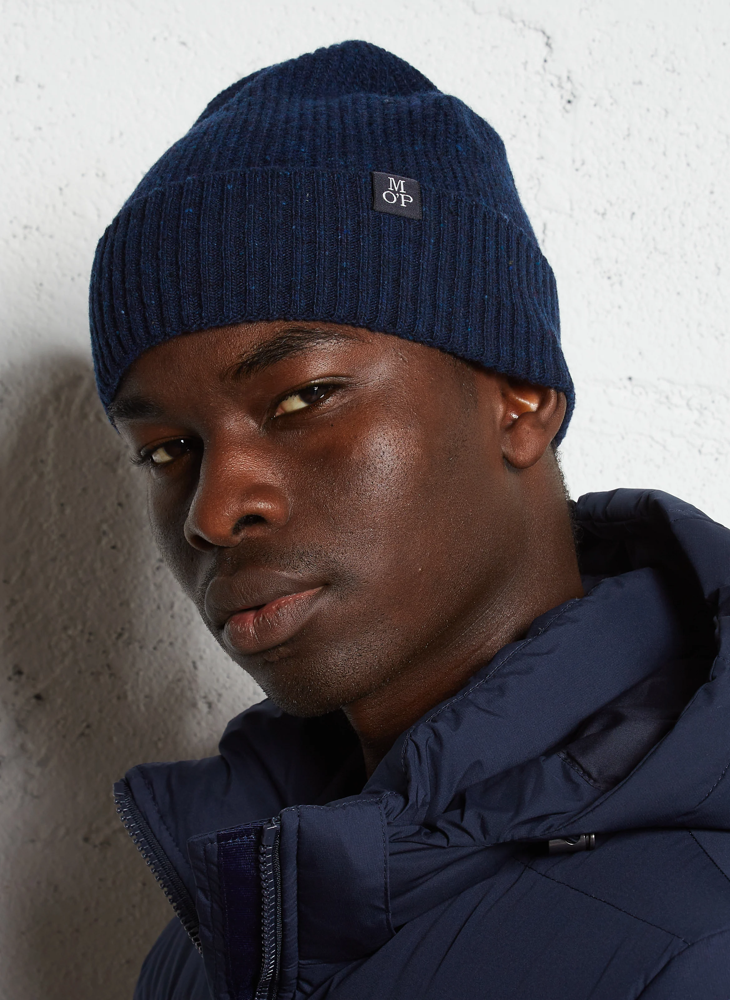 Bonnet en laine mélangée | Bleu
