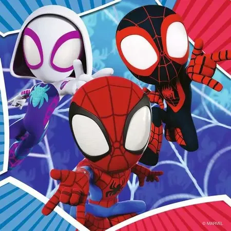 Ravensburger Puzzle - Spideys Abenteuer, 3 x 49 Teile