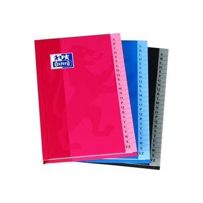Oxford - Répertoire broché 11 x 17 cm - 192 pages - petits carreaux (5x5 mm) - disponible dans différentes couleurs