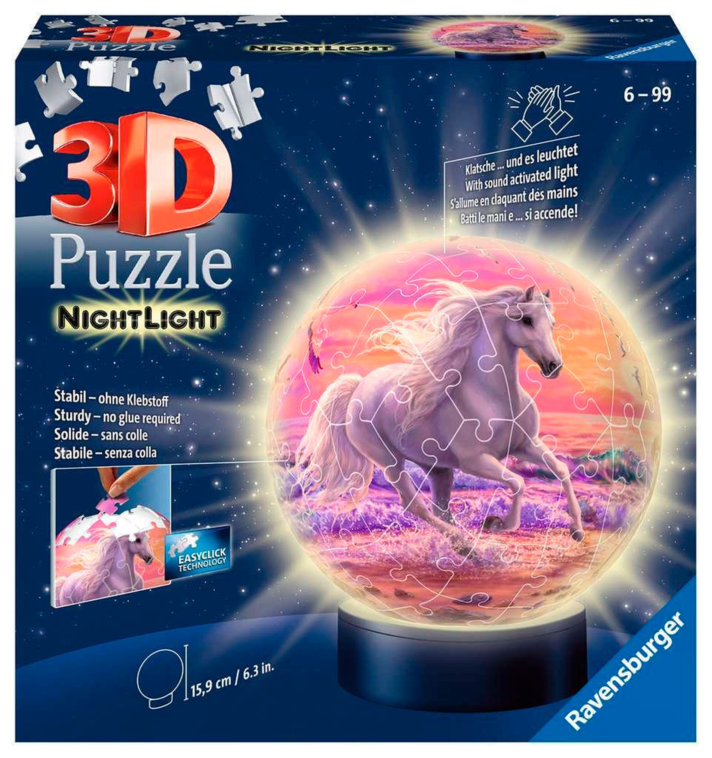 Ravensburger Nachtlicht Pferde am Strand