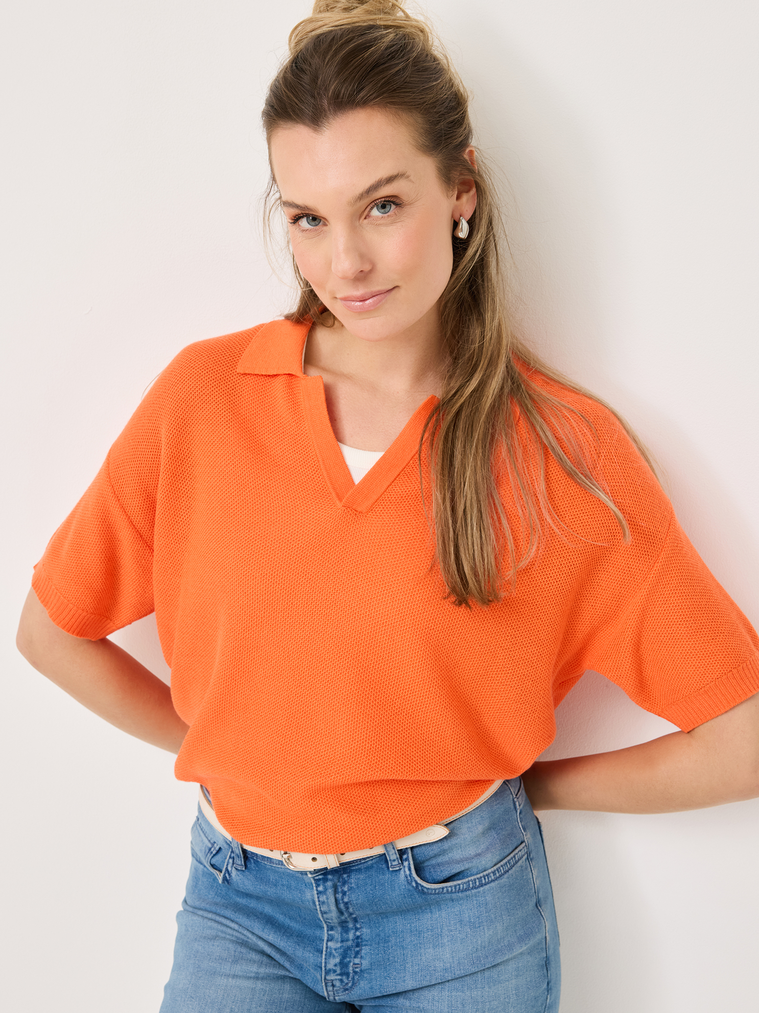 Polo Sweater - oranje