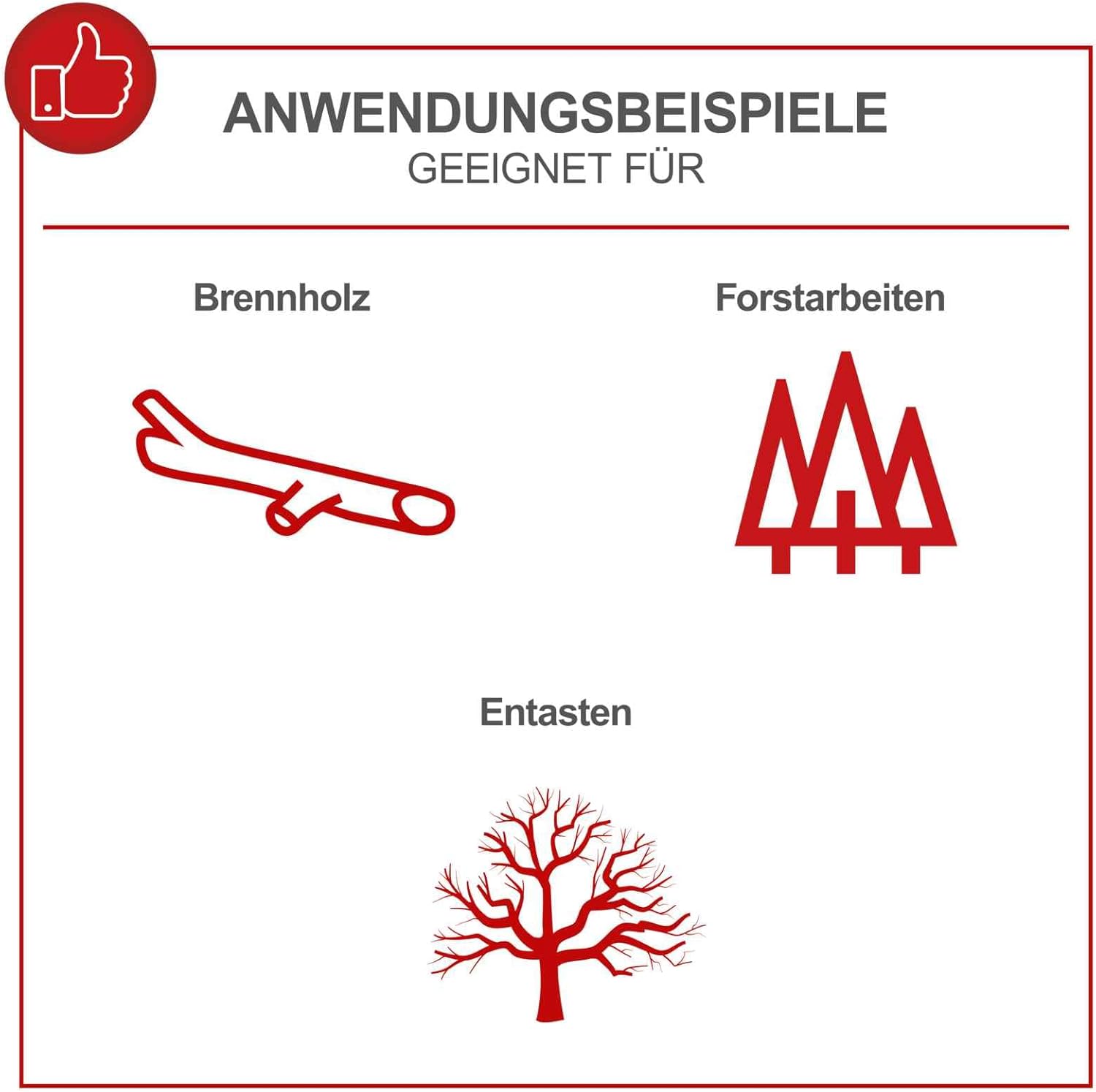 Scheppach Benzin Kettensäge PCS56 mit 51cm Schwertlänge & Easy Start | 2 Takt Motor - 3,1PS Leistung | 47cmØ Schnittstärke | 22 m/s Schnittgeschwindigkeit | 56cm³ Hubraum | autom. Kettenschmierung