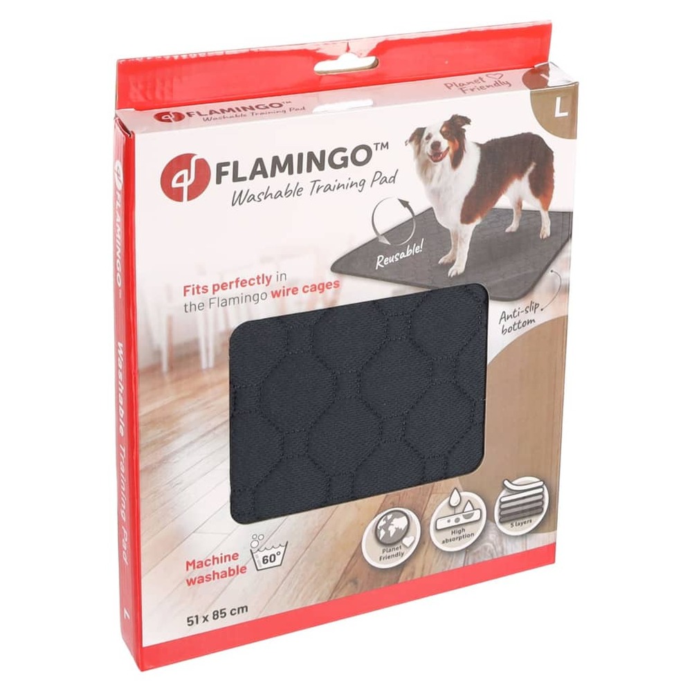 Tapis de dressage antidérapant lavable patsy l gris