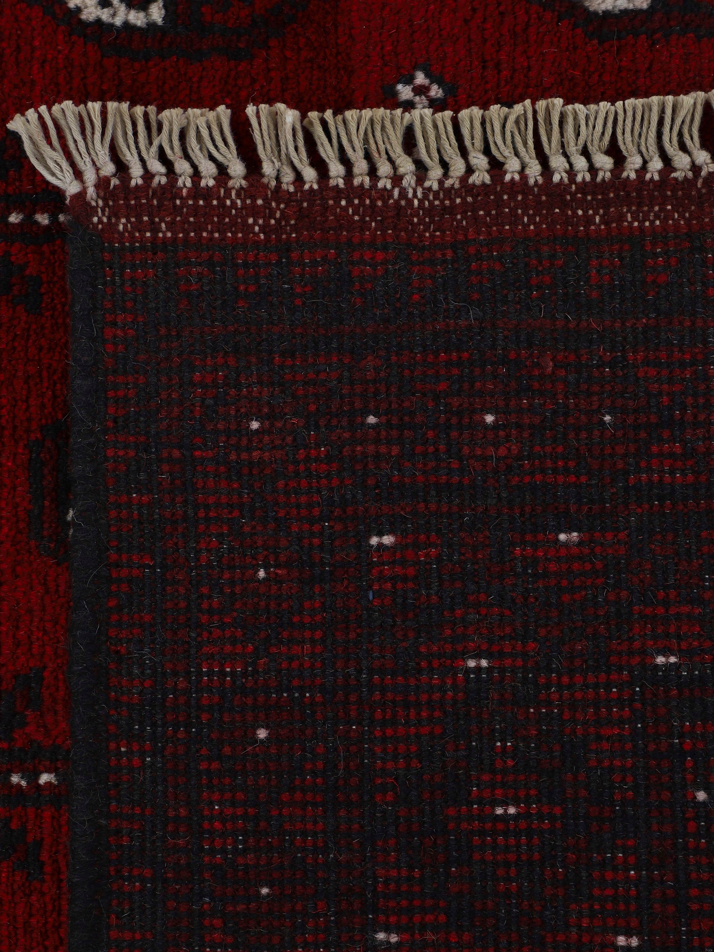Woven Arts Orientteppich »Afghan Akhche Bokhara ,   auch als Läufer« rechteckig 8 mm Höhe reine Schurwolle für ein warmes Raumklima, handgearbeitet