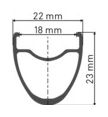 Roue Arrière DT Swiss PR 1600 Spline 23 Disc 700 | 12x142mm | Centerlock