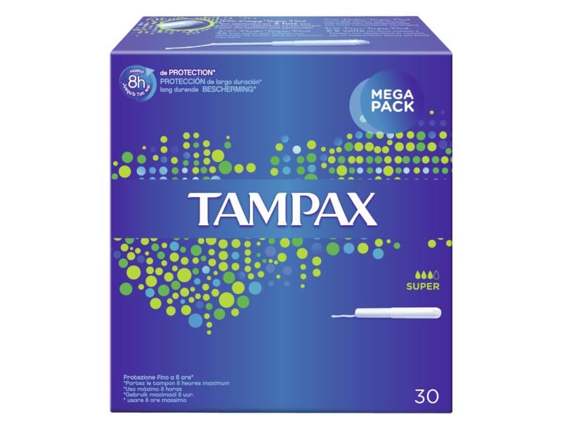 Tampax Tampons Super 30 Stück Für mittlere bis starke Tage