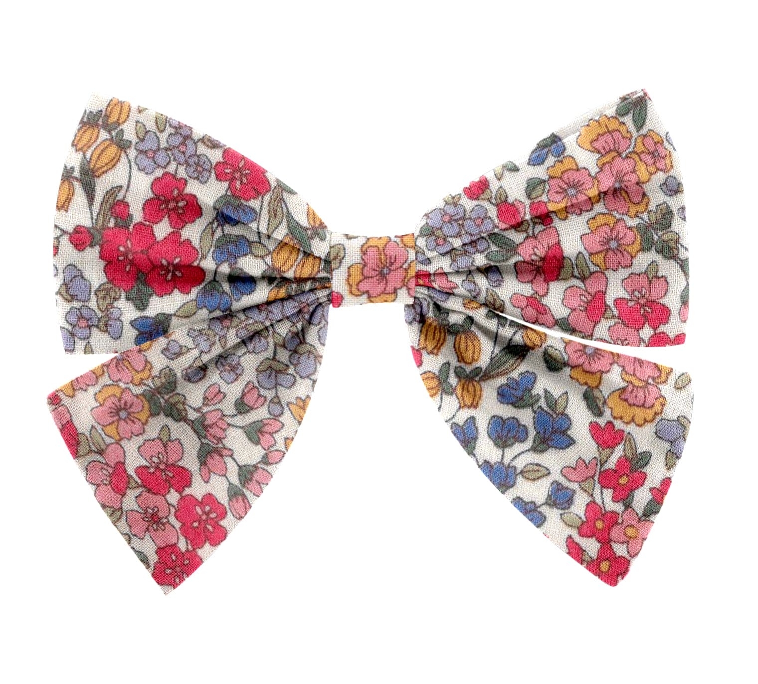 Barrette Noeud Papillon Porcelaine Rosée
