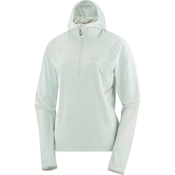 Salomon Sense Aero Hybrid  Hoodie Misty Blue Damen