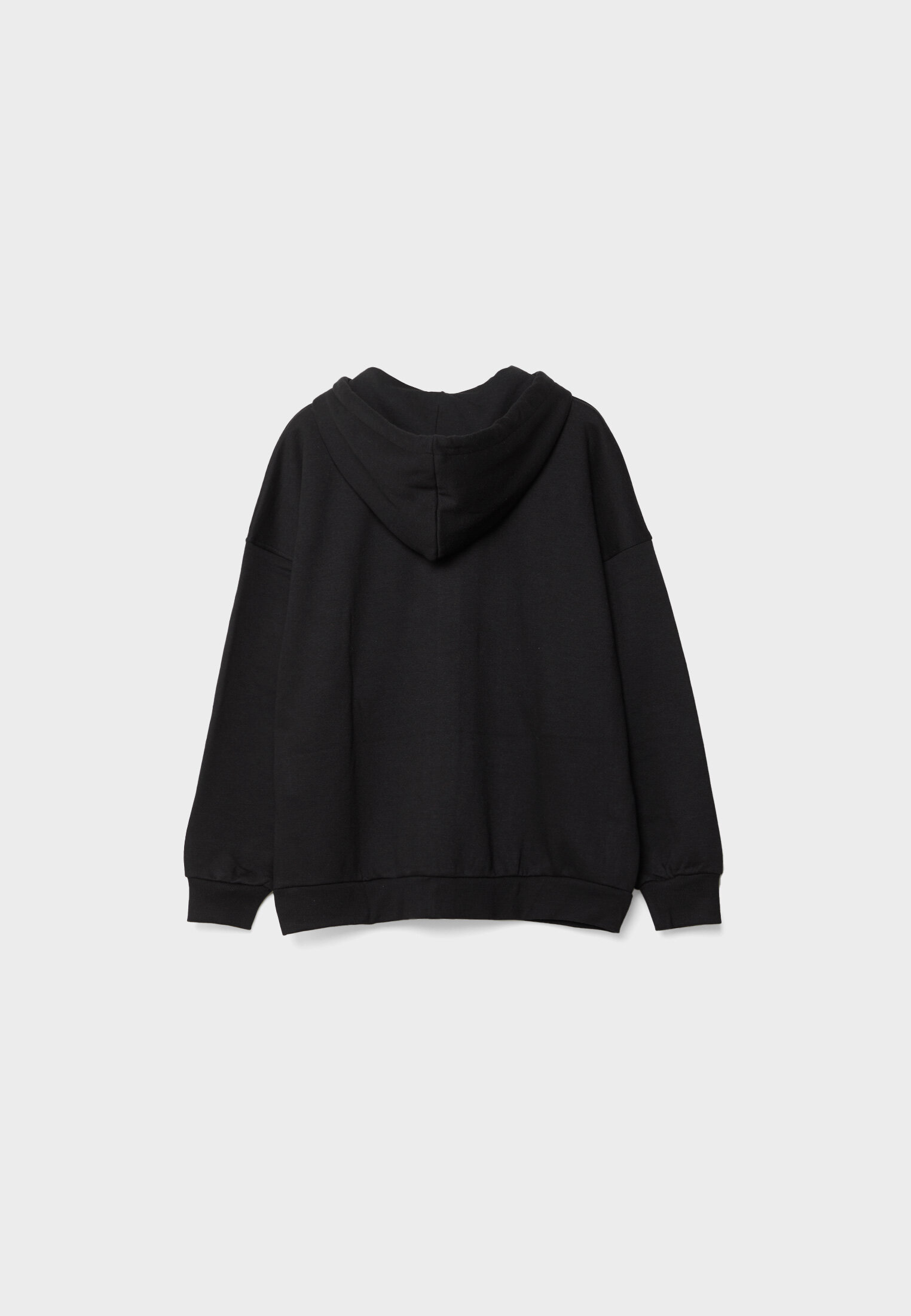 Moletom com zíper oversized