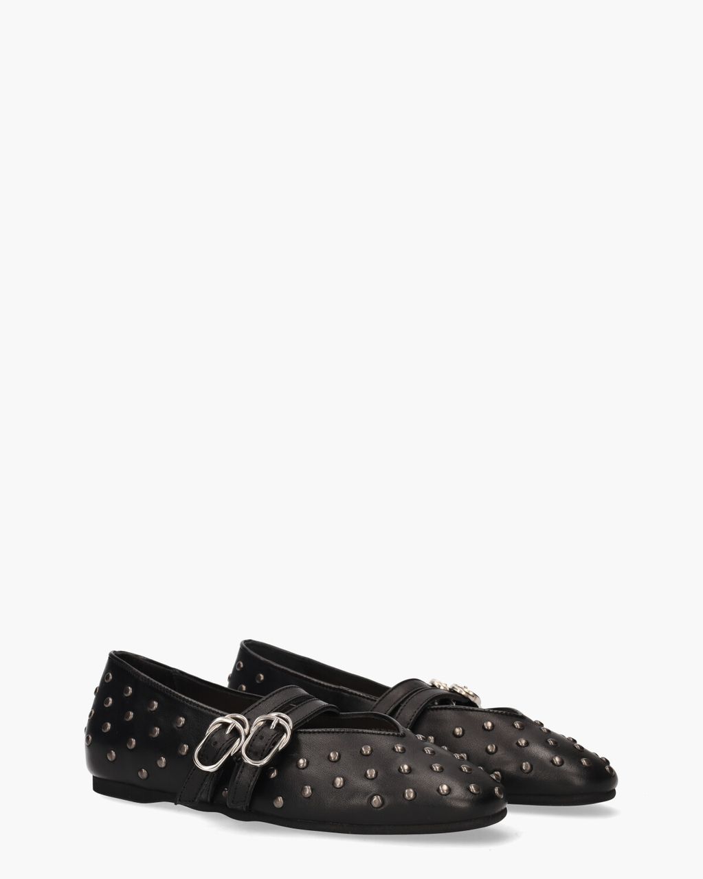 Nubikk Gisele Grace Studs Zwart Damesballerina's