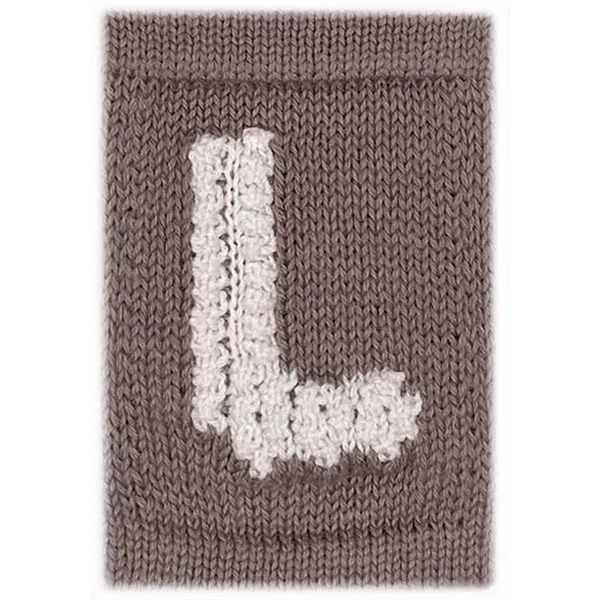 Strikket Bogstav Nature - Smallstuff → Luksusbaby.dk
