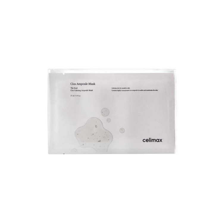 Celimax The Real Cica Calming Mask Blattmaske mit Centella-Centella-Extrakt, 5 x 27 ml
