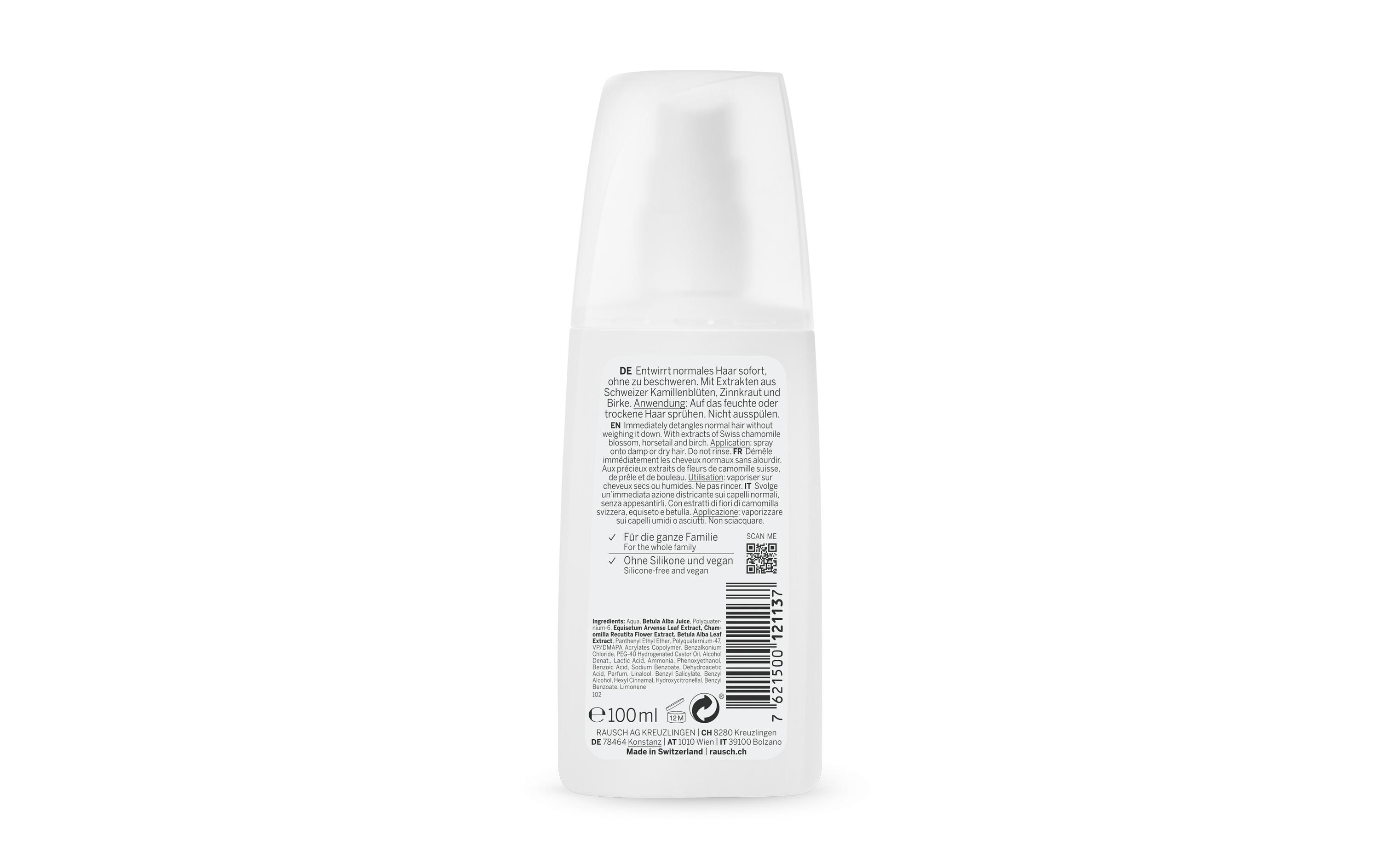 Pflegespray Schweizer Kräuter pflegend 100 ml1 StückEntwirr-Spray mit Schweizer Kräutern