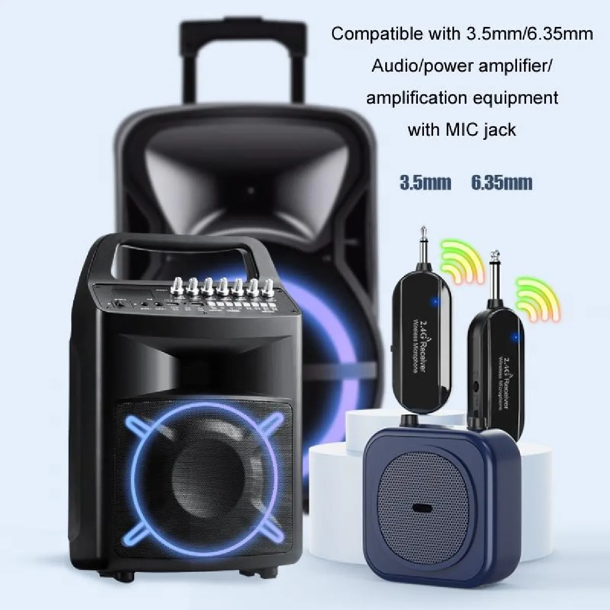 Yonis Microphone Sans Fil Anti-Larsen