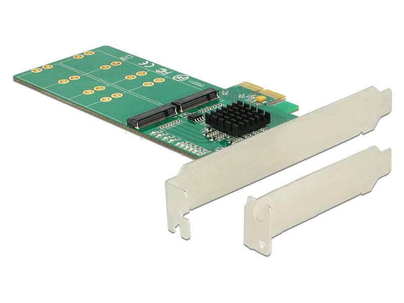 Delock Host Bus Adapter 4 Port SATA Controller PCI-ex4 - M. PCI Express Karte mit vier M.2 Slots
